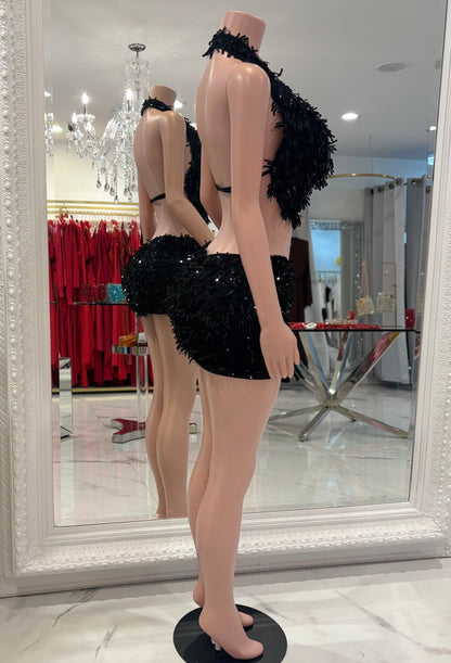 Honey Skirt Set Black