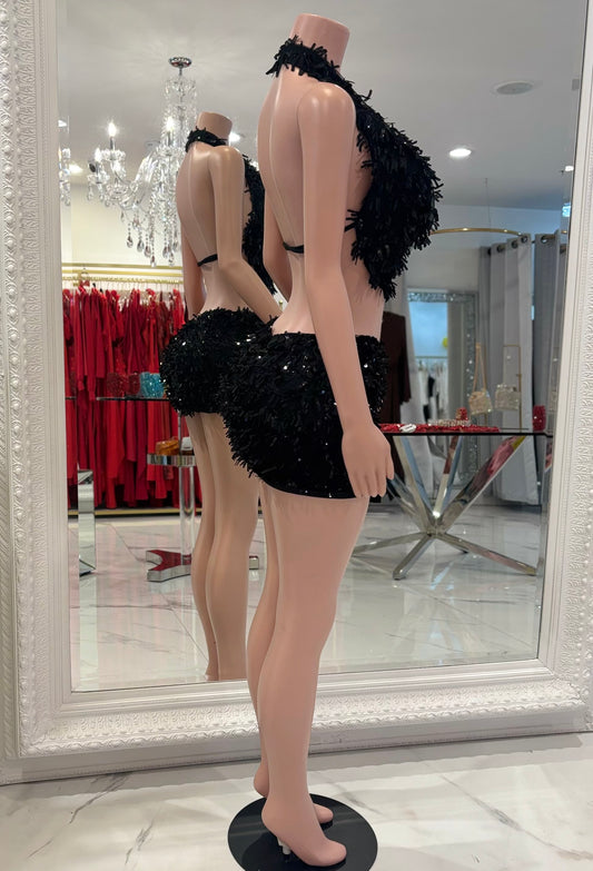 Honey Skirt Set Black