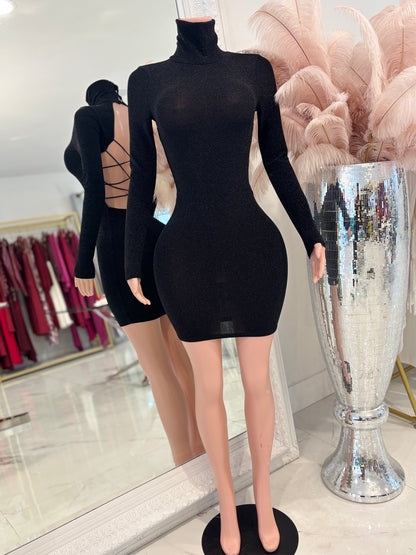 Don't You Need Me Mini Dress Black