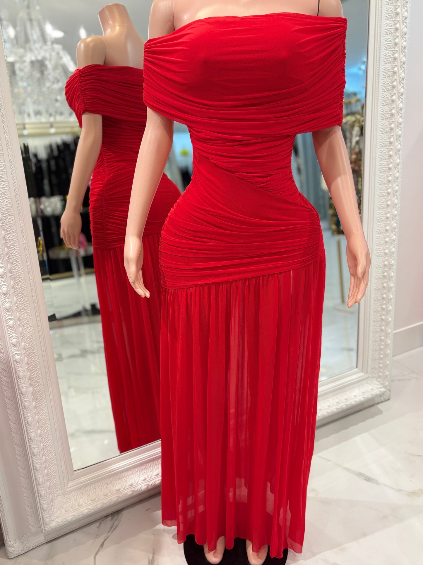 Dance in My Dreams Maxi Dress Red