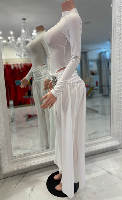 Cocoa Chic Pants Set White