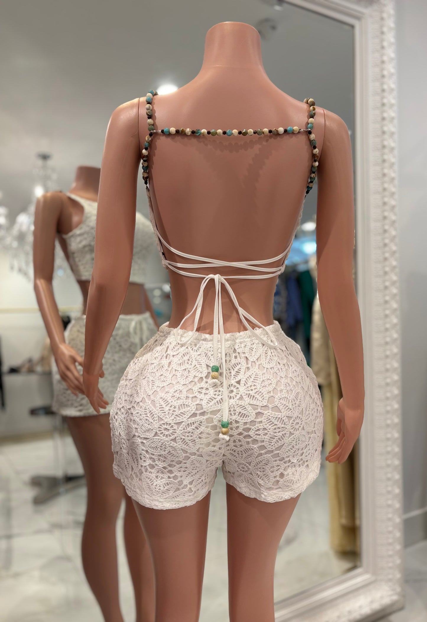 Summer Short Set White