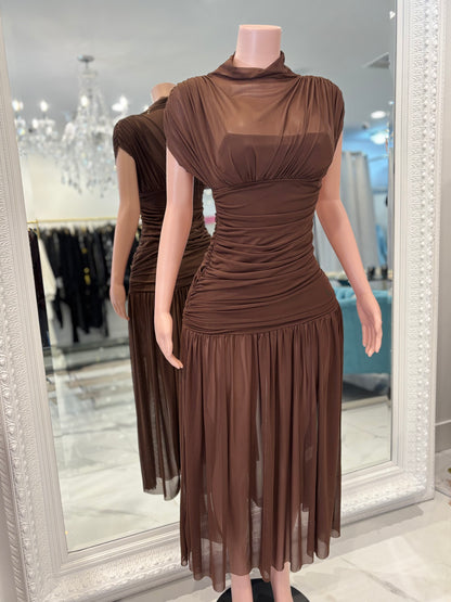 Woman of Your Dreams Maxi  Dress Brown