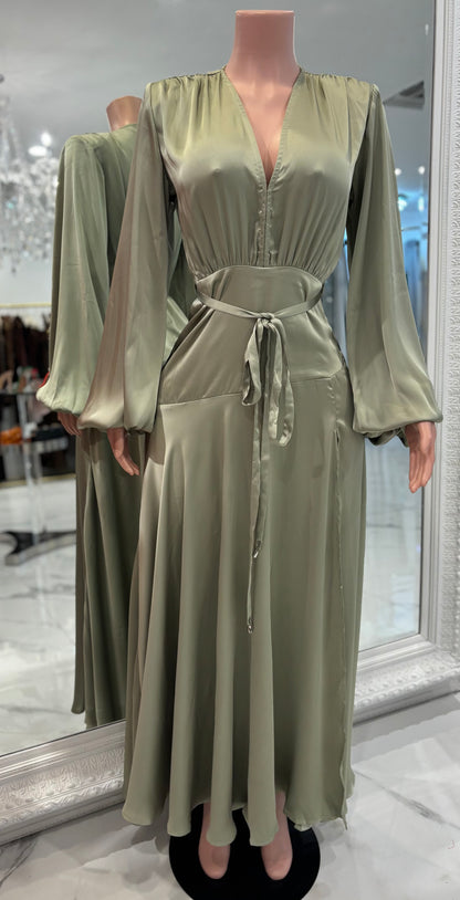 Party Maxi Dress Green