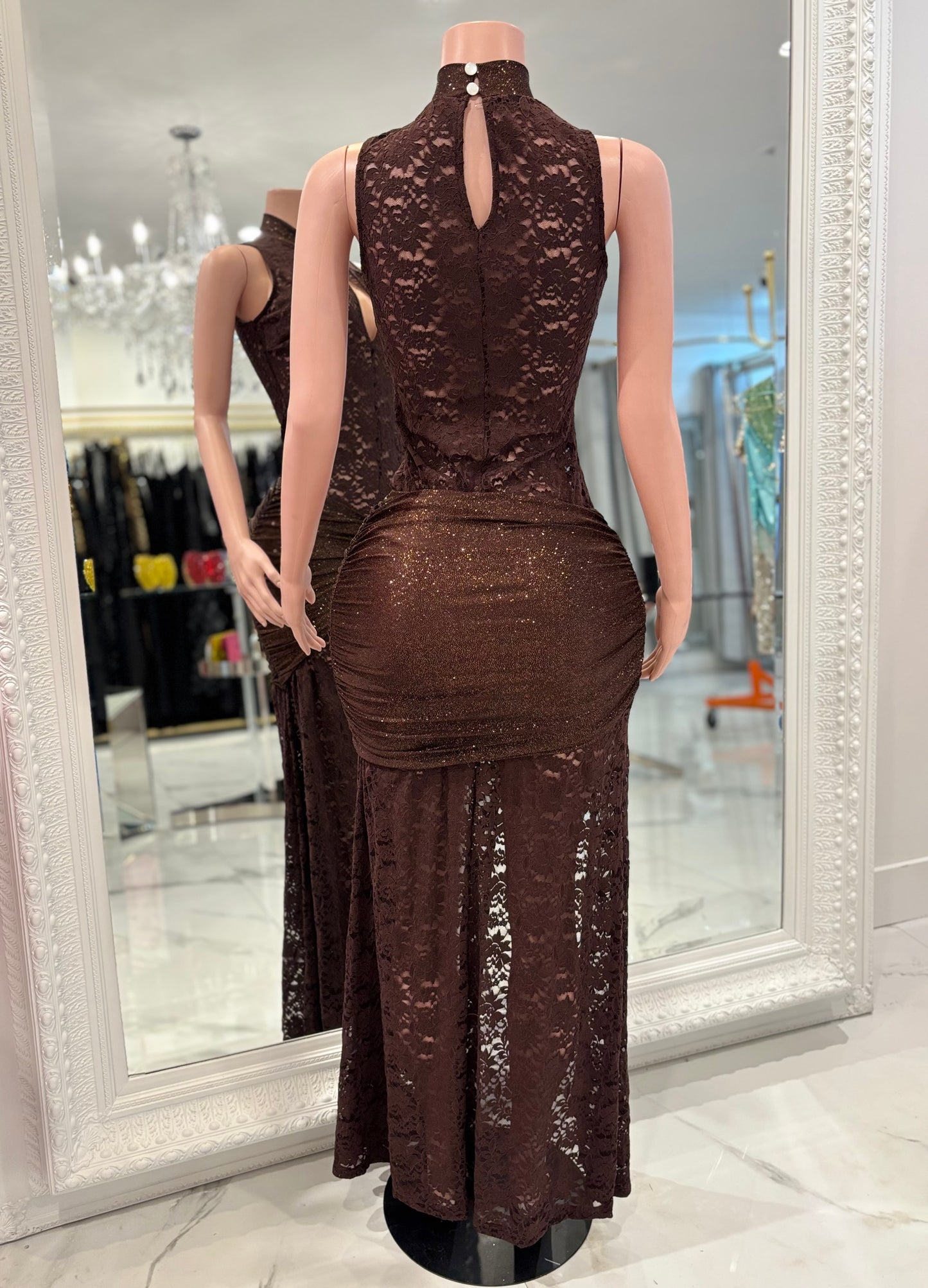 Do I Mesmerize You Maxi Dress Brown