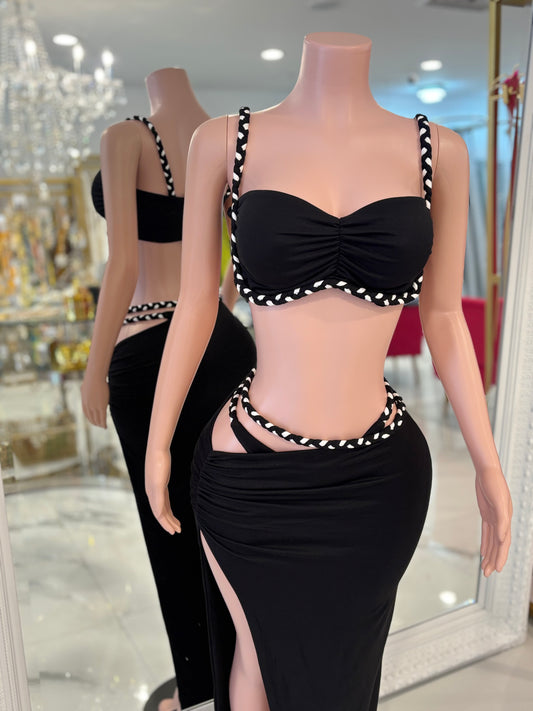 Electric Bloom Skirt Set
