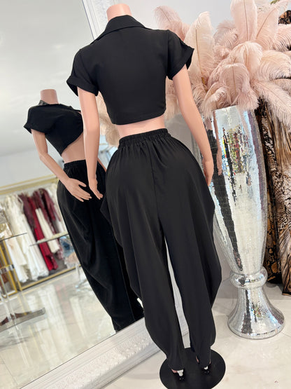 Don’t Even Bother Boy Pant Set Black