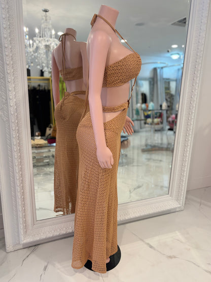 Siren’s Whisper Shell Maxi Dress
