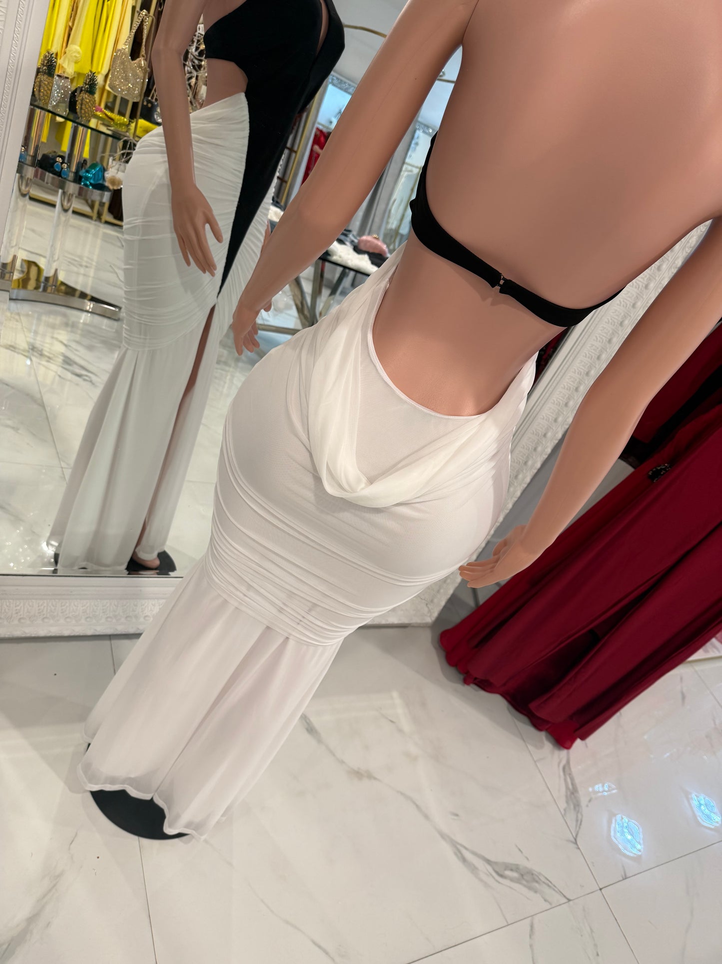 black and White Maxi Dress