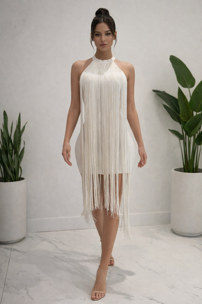 It Got That Swing Mini Dress Crema