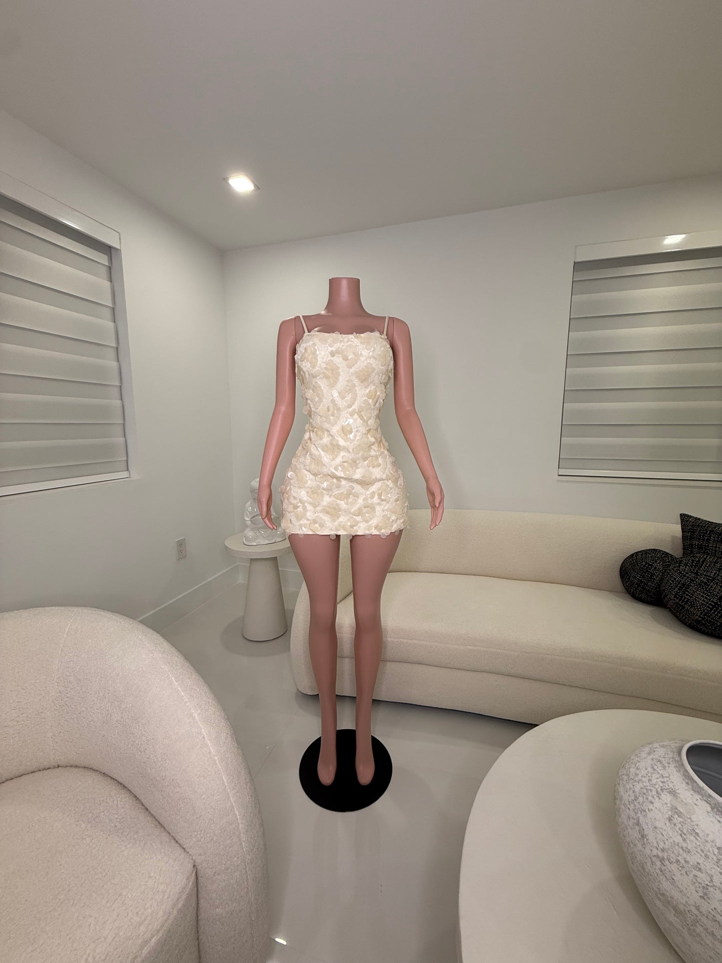 Living In Glamour Mini Dress White