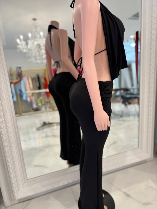 Let Me Get a Taste Pant Set Black