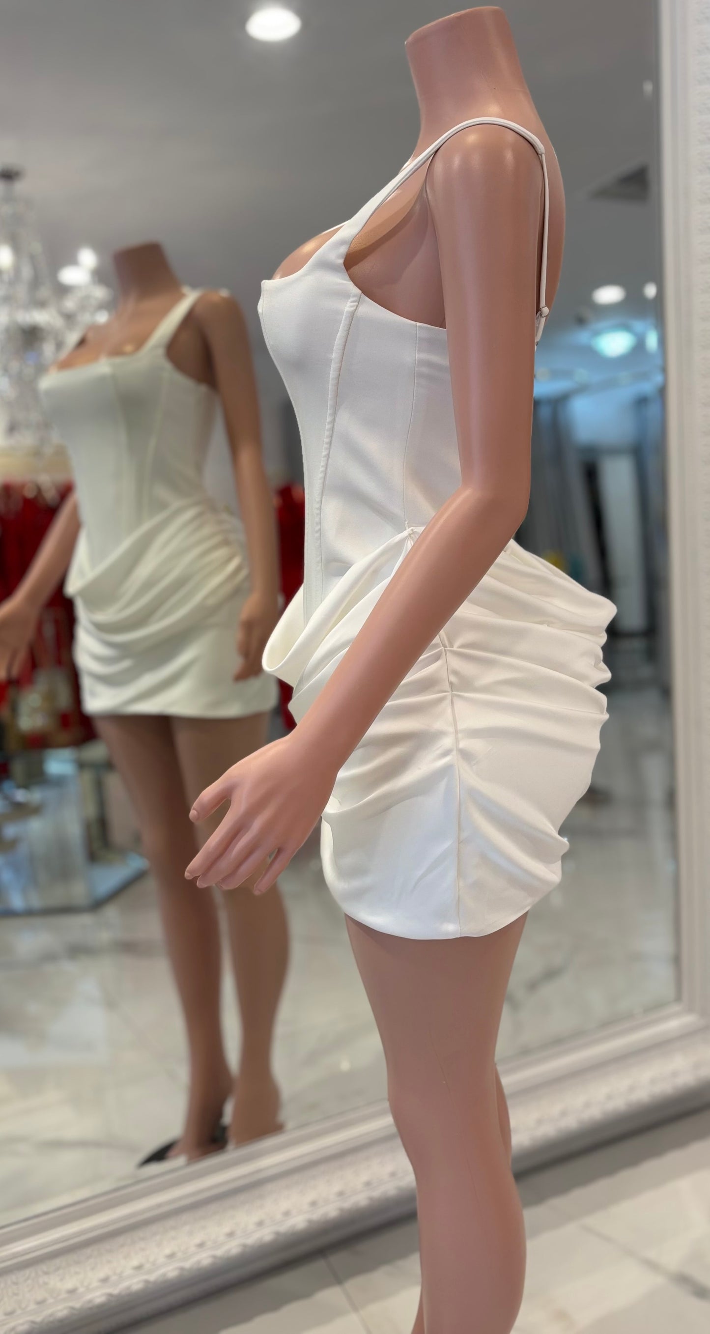 What a Sight to Desire Mini Dress White