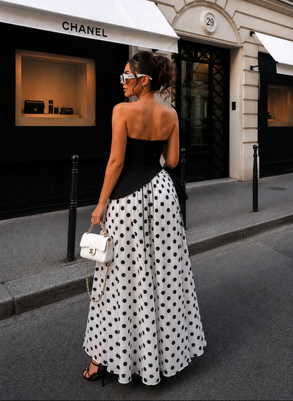 Black and White Maxi Dress