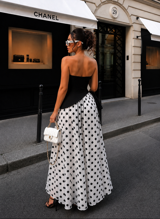 Black and White Maxi Dress