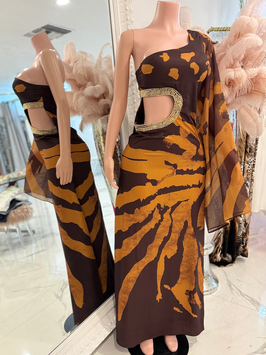 Don’t Forget Me Maxi Dress Brown