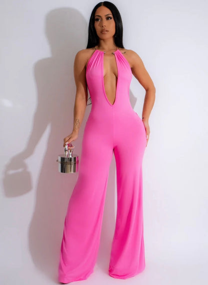 Hot Pink Jumpsuit