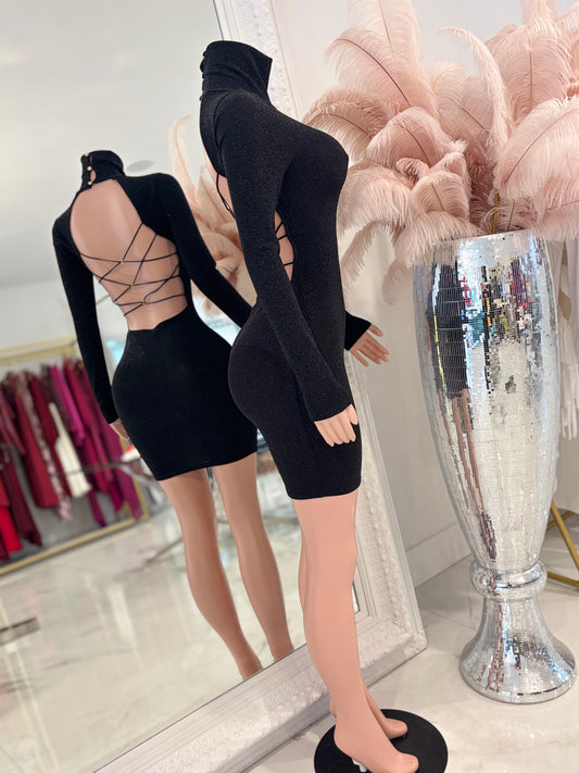 Don't You Need Me Mini Dress Black