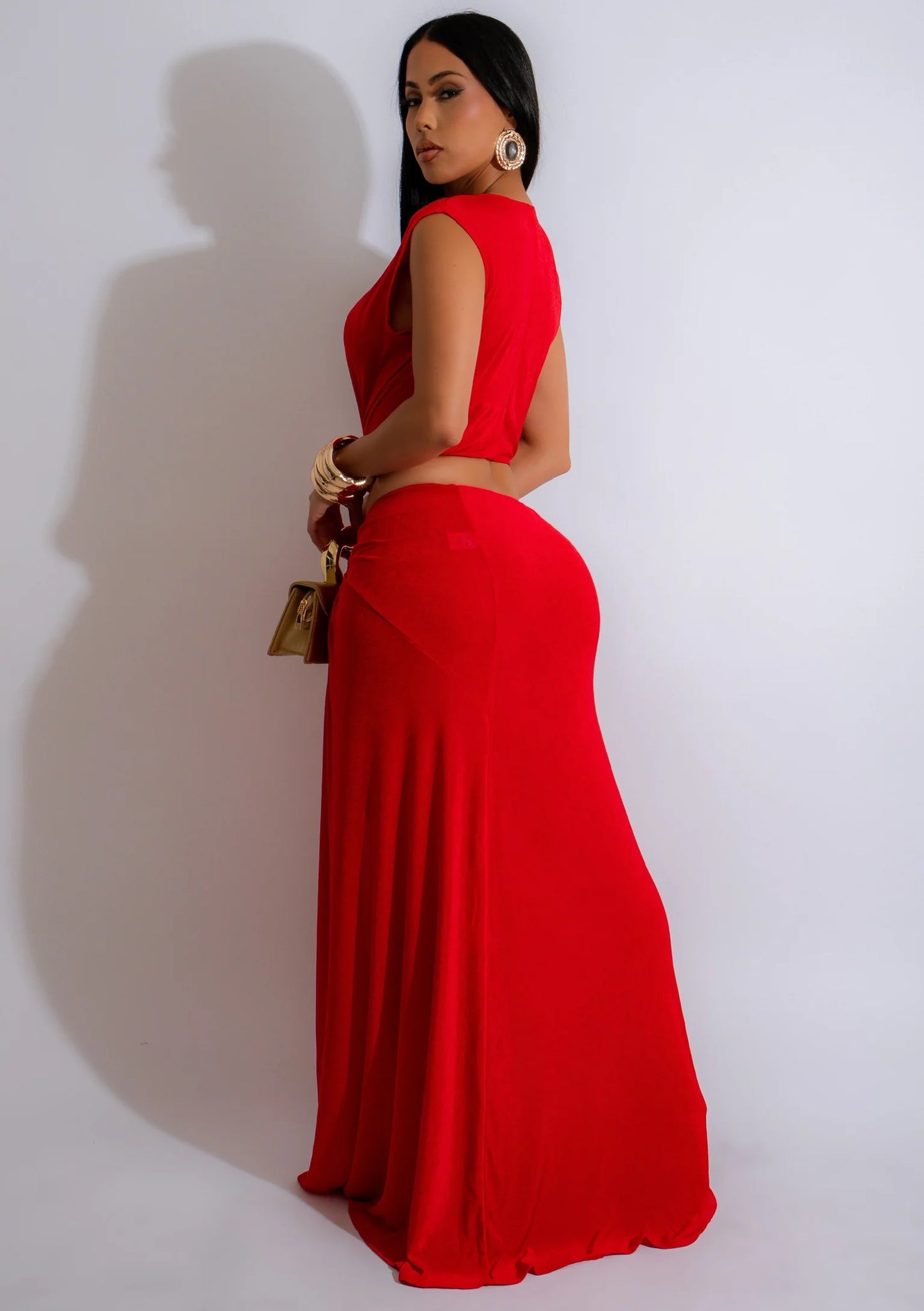 Chic Maxi Dress Red