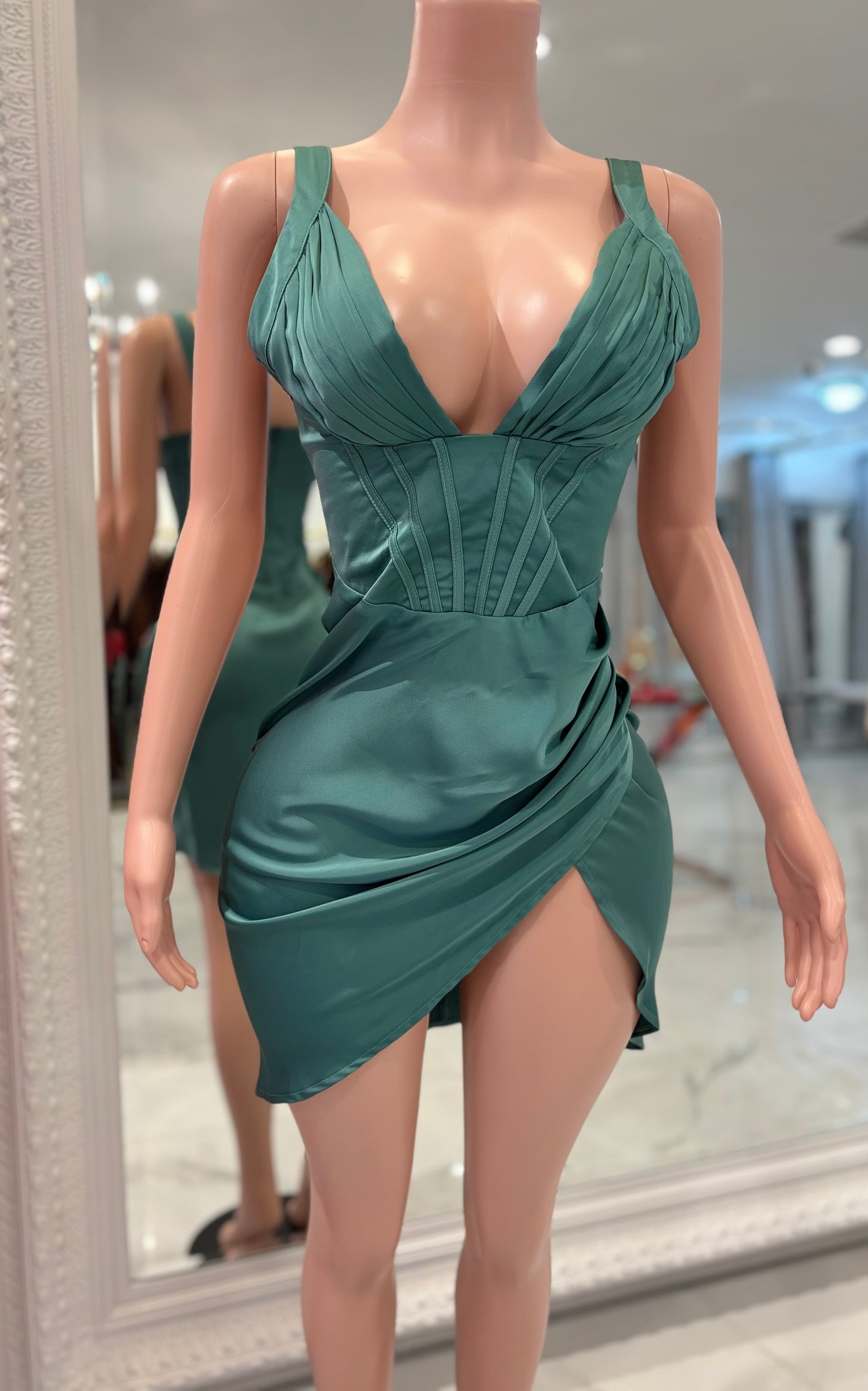 You Want it All Mini Dress Green