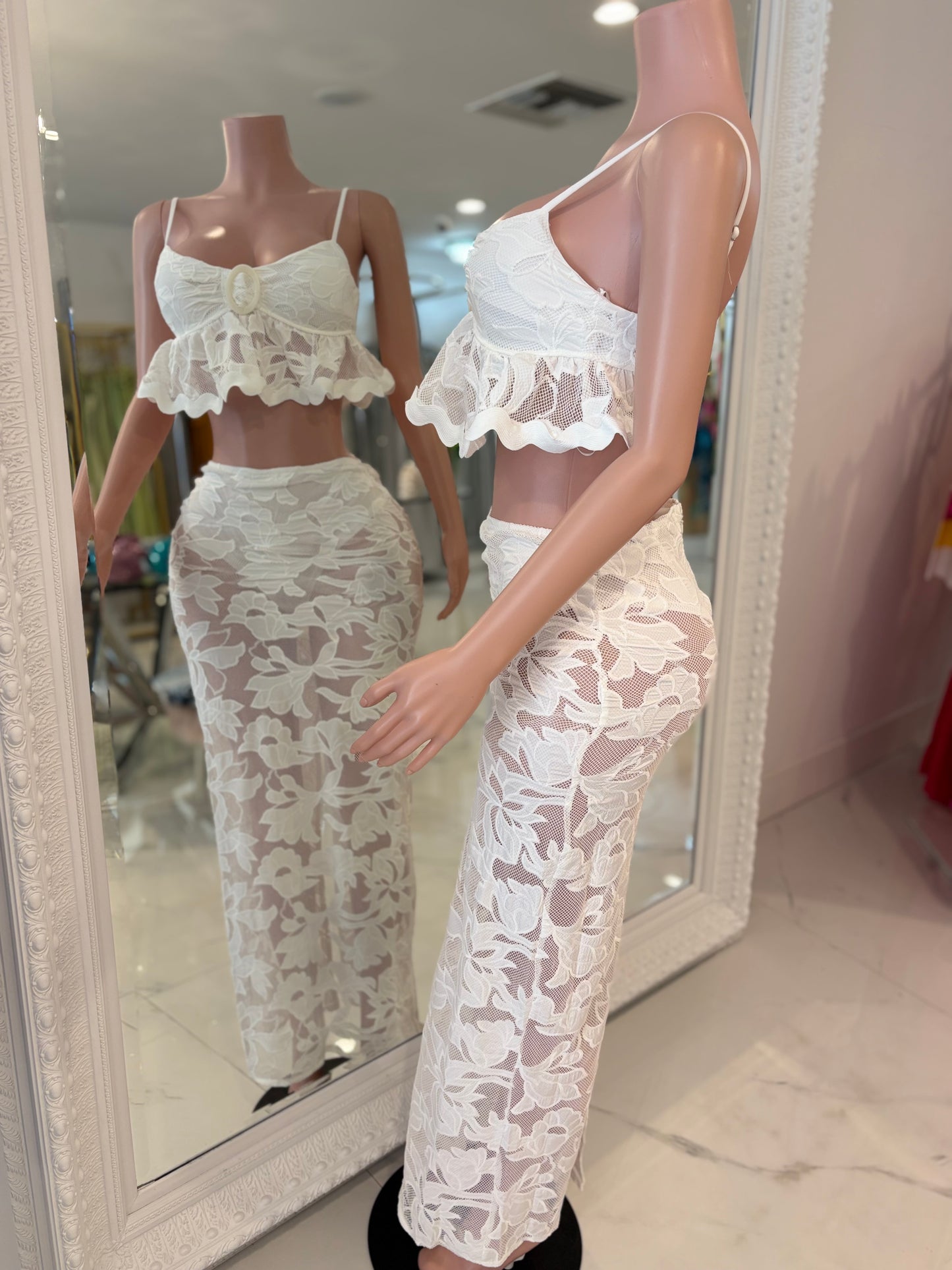 What a Lovely Sight Skirt Set White