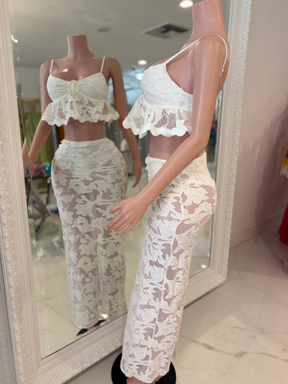 What a Lovely Sight Skirt Set White
