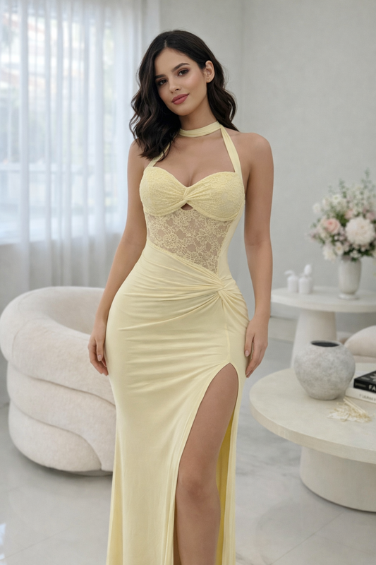 Hush Sweet Baby Maxi Dress Yellow