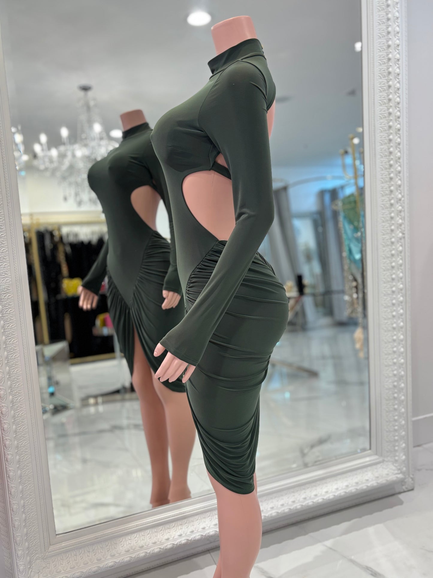 I Need You Midi Dress Green
