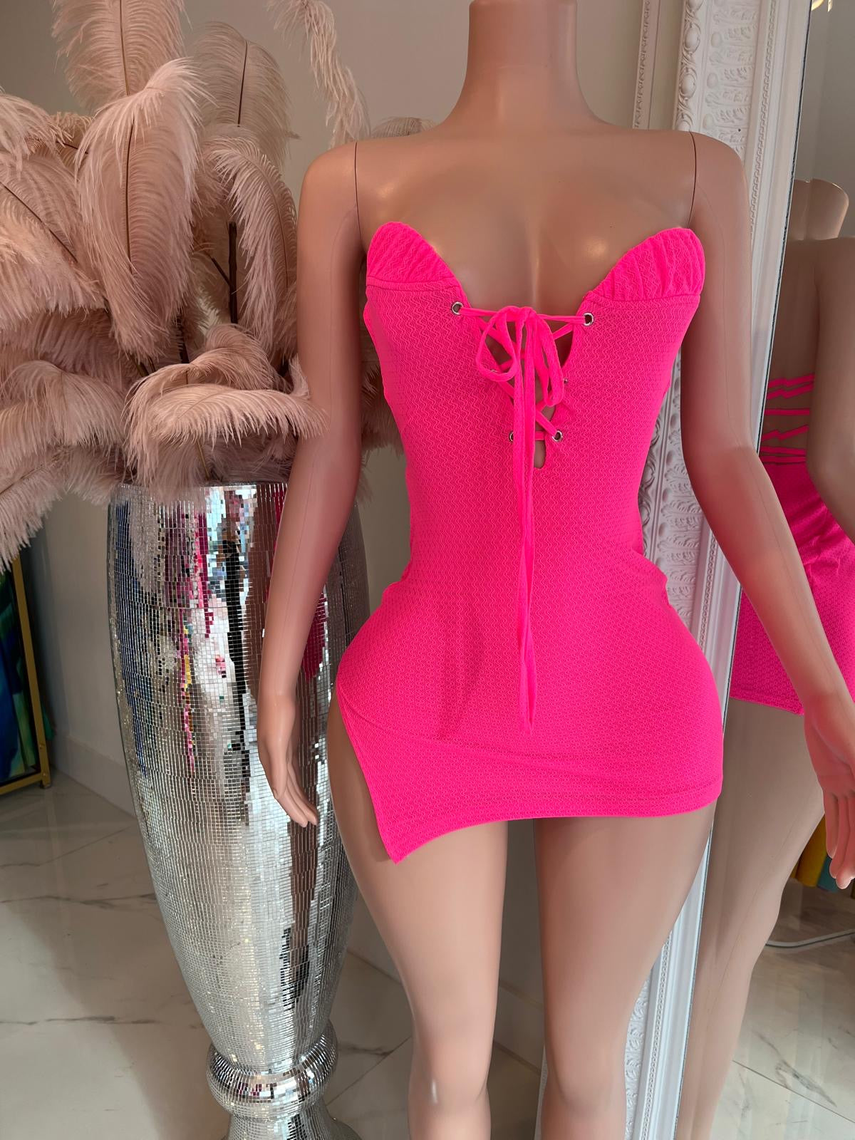 Hot Pink Wonder Mini Dress