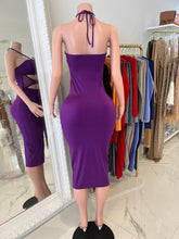 Can't Get Me Mesh Midi Dress Purple