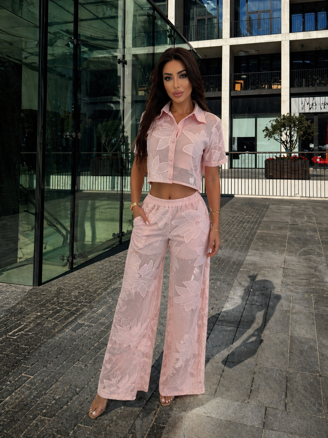 Beauty is Mine Pant Set Pink