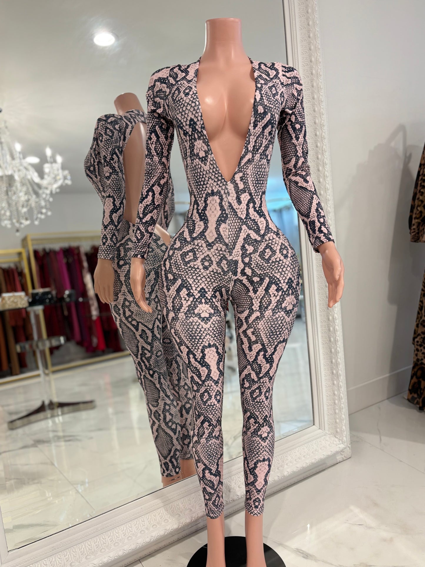 5 Seconds To The Future Jumpsuit Animal Print