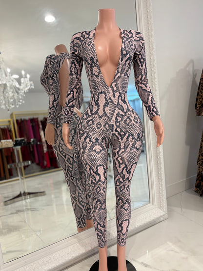 5 Seconds To The Future Jumpsuit Animal Print