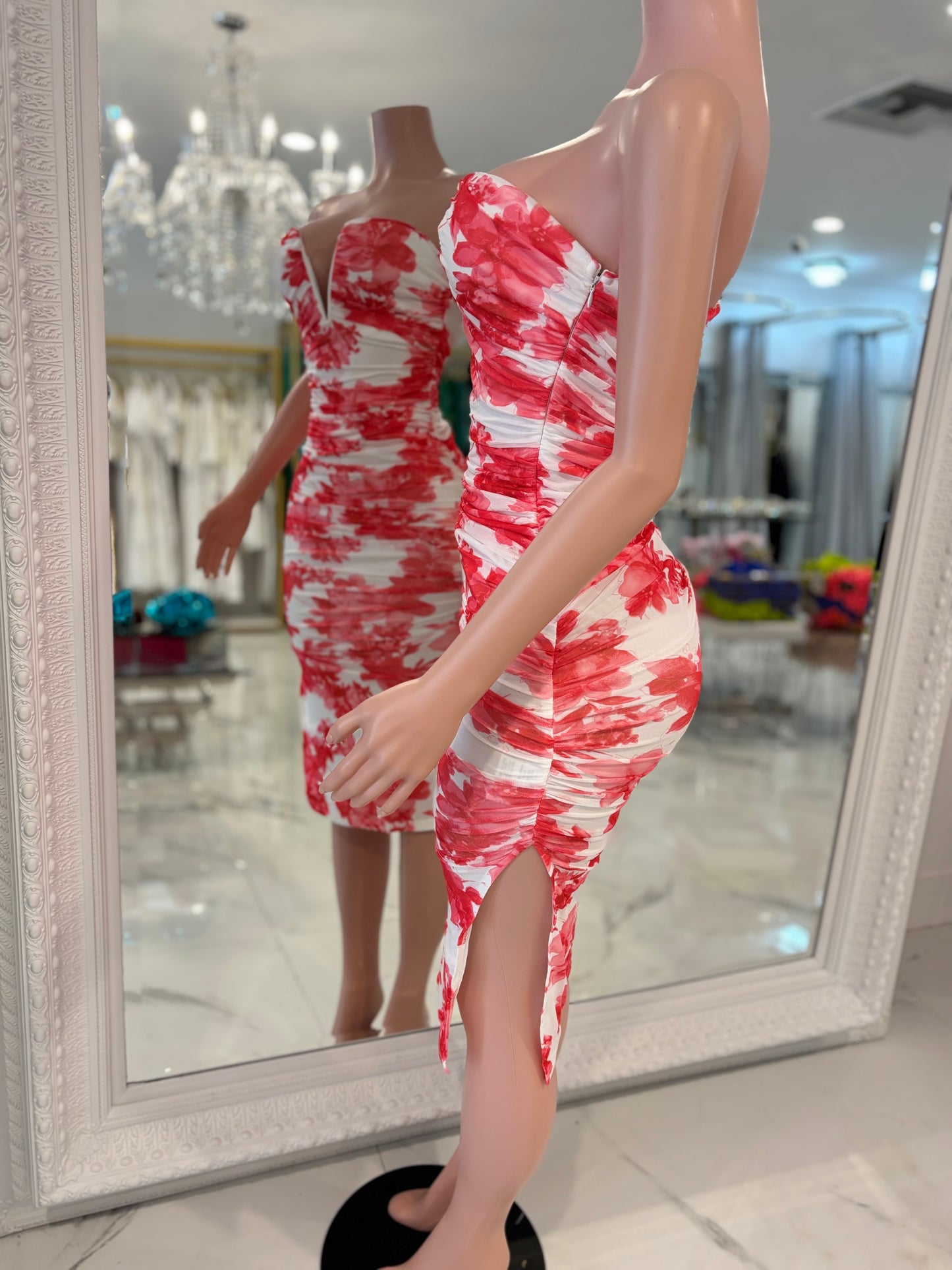 Ruffle Current Midi Dress