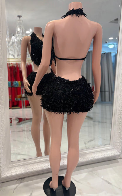 Honey Skirt Set Black