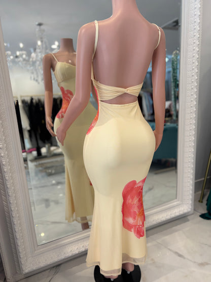 Summer is Coming Soon Maxi Dress Yellow