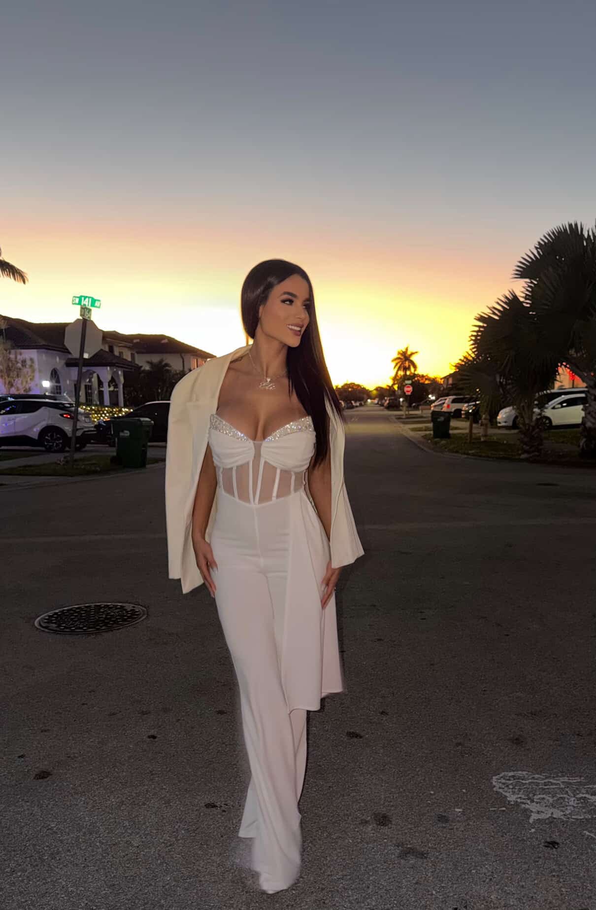 One Glance and Done Jumpsuit White