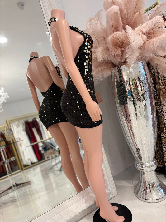 Sprinkle Some Fun Mini Dress Black