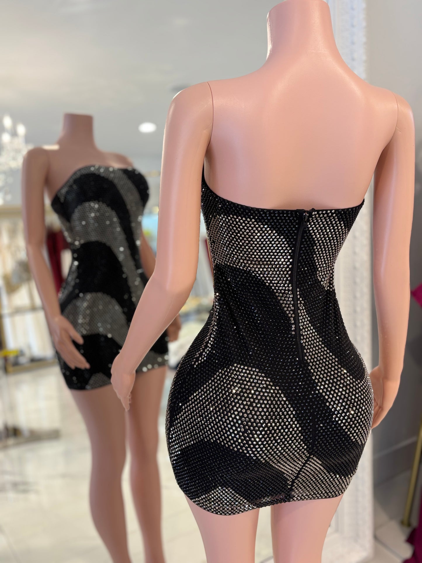 Just Change With Us Mini Dress Black