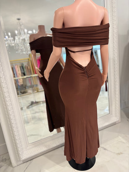 I Just Want Love Maxi Dress Brown