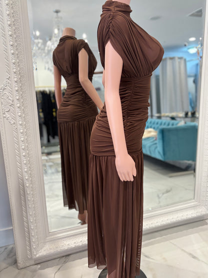 Woman of Your Dreams Maxi  Dress Brown