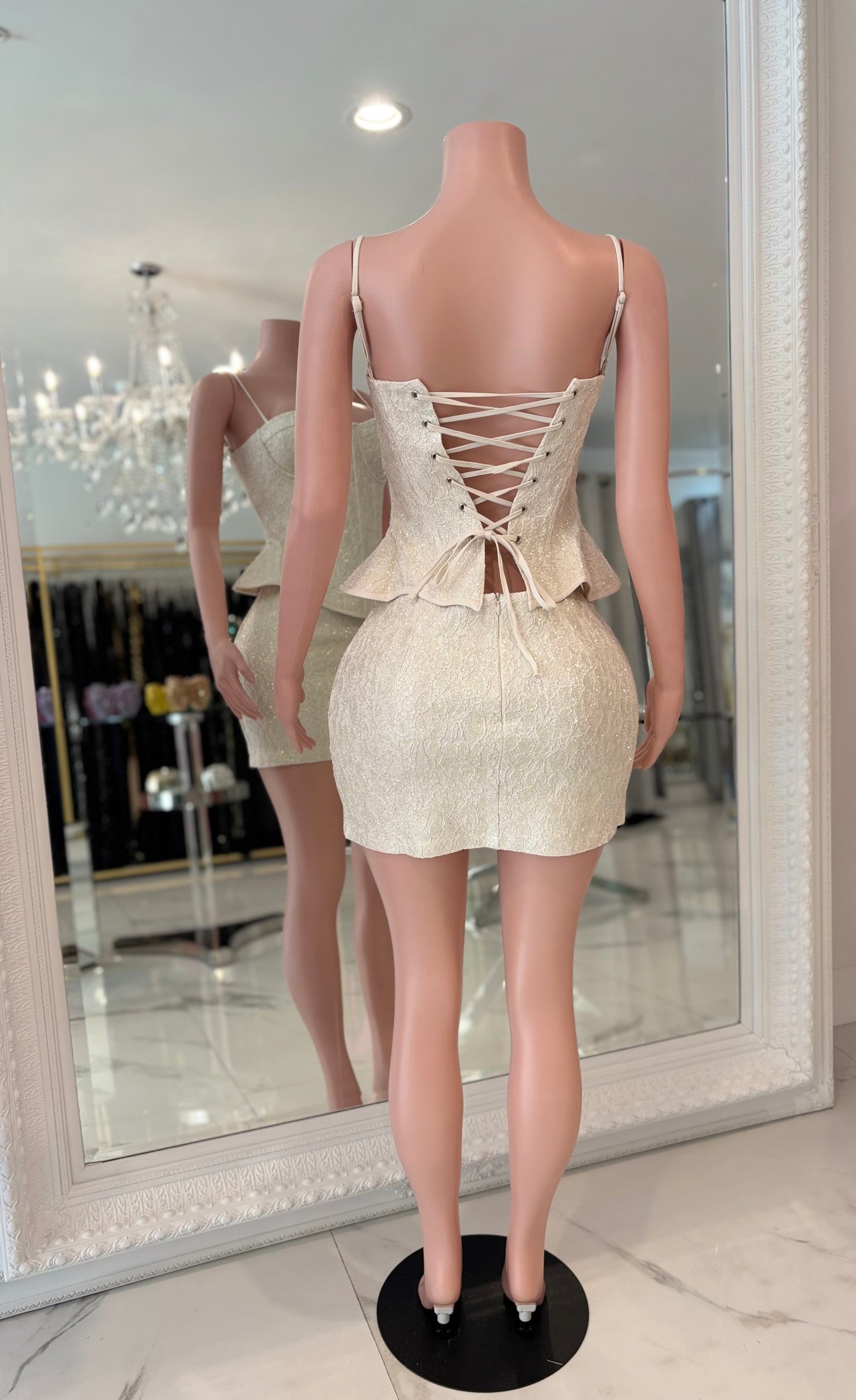 A Beautiful Miracle Skirt Set White