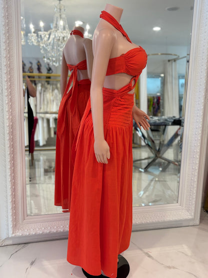 Riviera Flame Maxi Dress