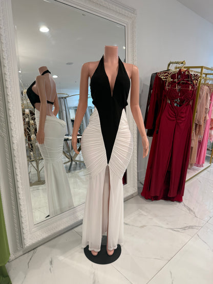 black and White Maxi Dress