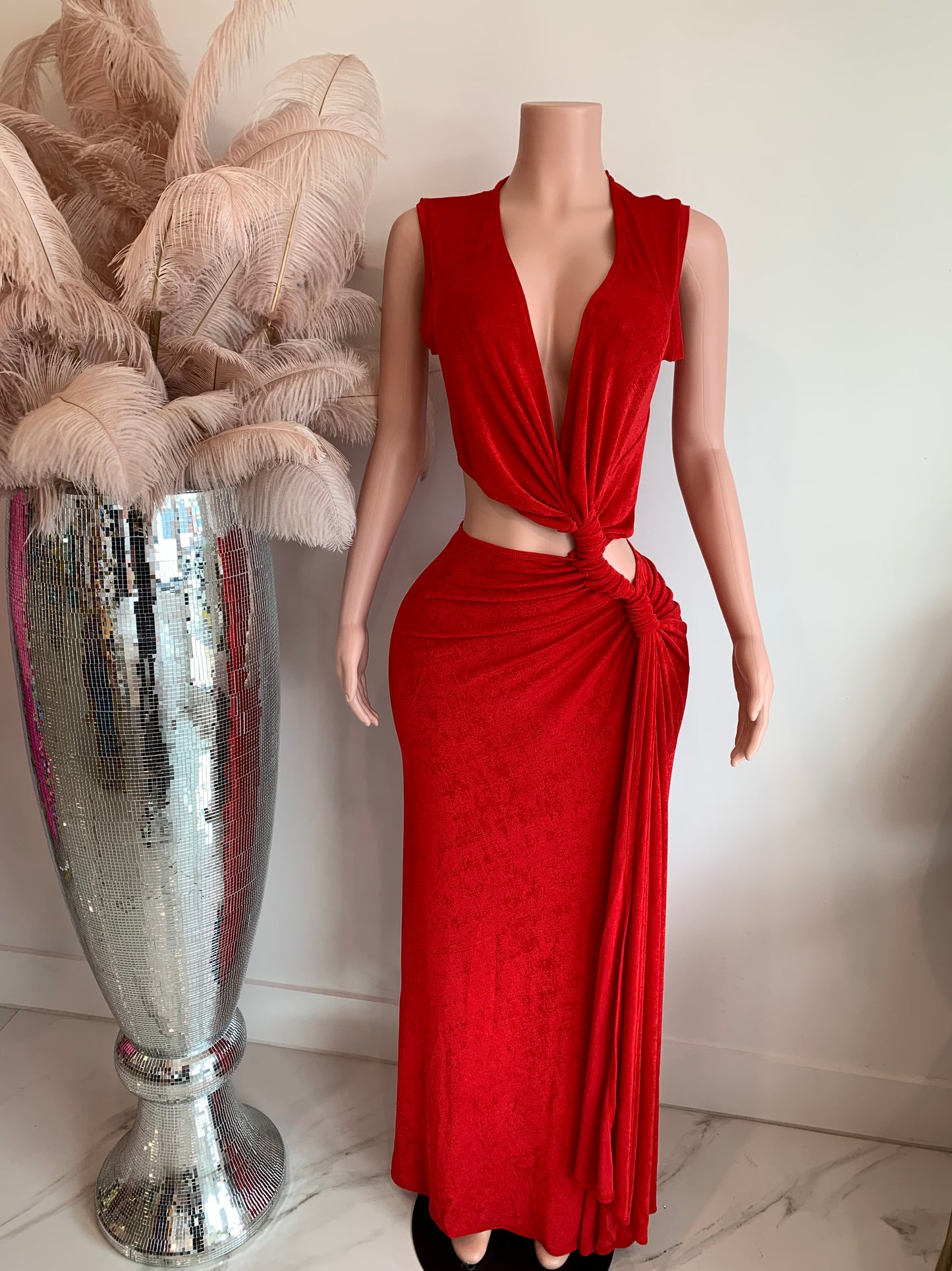 Chic Maxi Dress Red