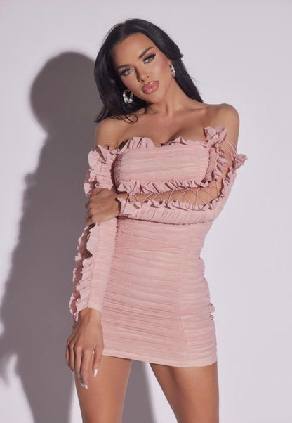 Baby Pink Mini Dress