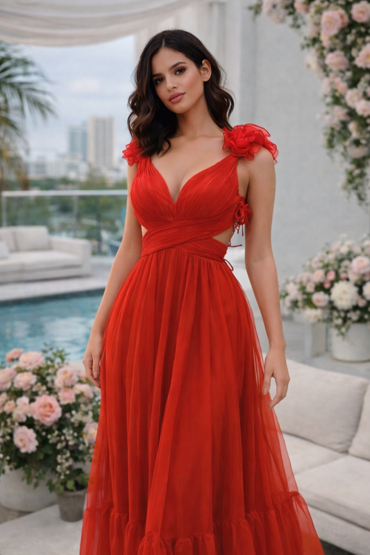 Get Up and Strut Maxi Dress Red