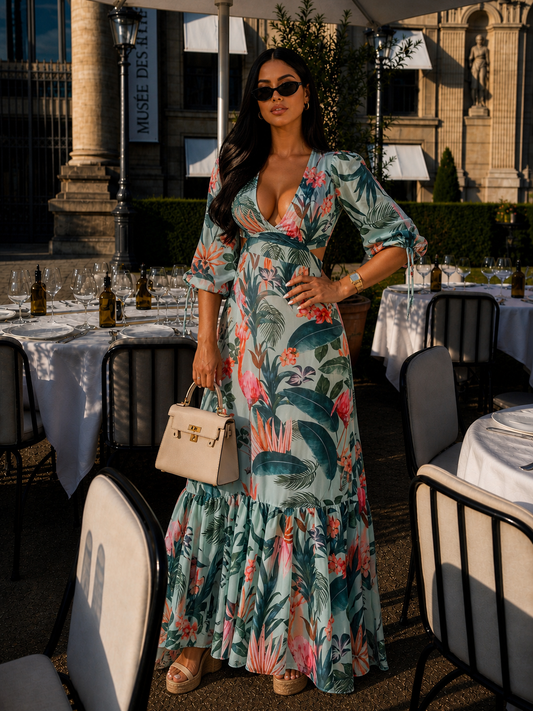 You Know Me Baby Maxi Dress Green