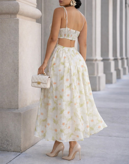 Just the Beginning Maxi Dress White