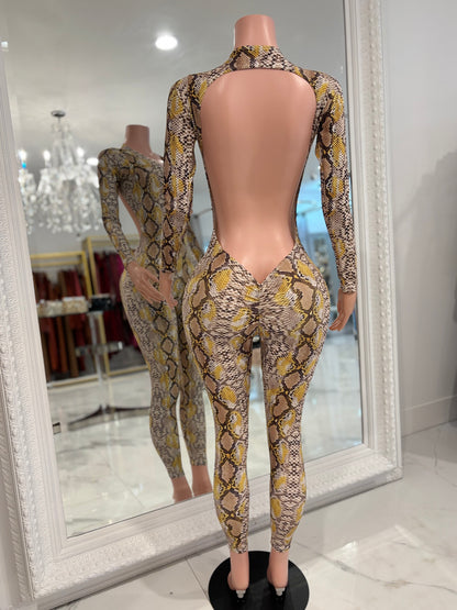 5 Seconds To The Future Jumpsuit Animal Print
